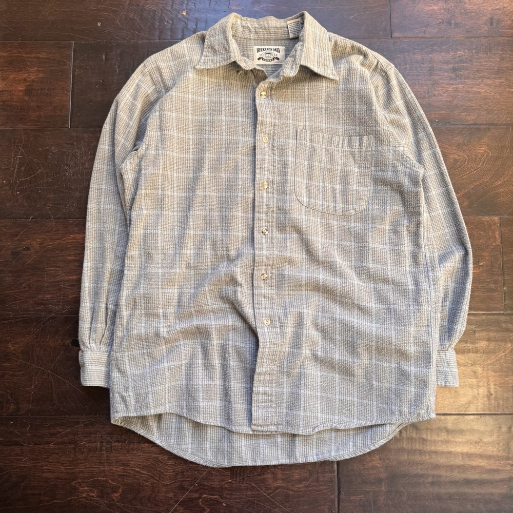 Vintage Weekends Only Grey Flannel Shirt Medium